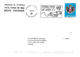 FLAMME GRAND PRIX DE MONACO - 2019 - Lettres & Documents