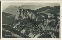 Semmering - Polleroswand Gegen Die Rax - Foto-Ansichtskarte - Verlag Postkarten-Industrie AG Wien - Semmering