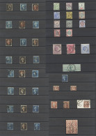 1840-1935 M & U Collection In Black Page Stock Book Incl. 1840 1d (10), Three Or Four Margin Examples, 1841 2d (10), Lat - Other & Unclassified