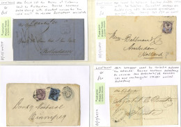 LONDON QV 1884-1900 Covers To Overseas Destinations  Incl. 'Jubilee' Frankings (uncommon 2d Rate To Canada Noted), Uprat - Other & Unclassified