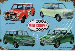 Mini-Cooper - S1071-S1275-1.3i-997cc -  Advertising Sign  -  Plaque Métal 30 X 20 Cms  -  New/neuf - Targhe In Lamiera (a Partire Dal 1961)