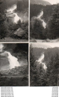 86Vaa  Autriche Krimmler Wasserfalle Lot De 4 Photos - Krimml