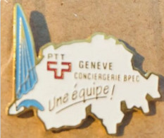 PTT CONCIERGERIE BPEC UNE EQUIPE - GENEVE - GENF - GENEVA- JET D'EAU - LAC - SUISSE - SCHWEIZ - SVIZZERA - (28) - Mail Services