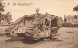 BELGIQUE - Ypres - Tank Op Het Statieplein - Place De La Station - Militaria - Nels - Ern Thill - Carte Postale Ancienne - Ieper