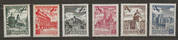 POLAND MNH ** PA 34-39 Avion Aviation Plane Paczkow Kazimierz Dolny Cracovie Wroclaw Breslaw Varsovie Lublin - Ungebraucht