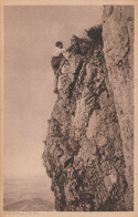 ALLEMAGNE - CPA - Unsere Bayerischen Alpen - Wandkletterei - Verlag Alpenkerten, München. Herzogstand-Häuser. H.St.Nr 23 - Bergsteigen