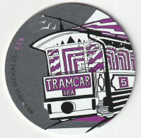 UNUSED KEG CLIP FRONT - WILD HORSE BREWING CO (WALES) - TRAMCAR No.5 IPA - Schilder