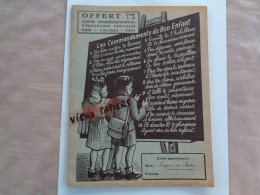 Protège Cahier - " Les Commandements Du Bon Enfant " - Ecoliers Au Tableau - - Kids