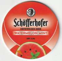 UNUSED KEG CLIP FRONT - BINDING BRAUEREI (GERMANY) -SCHOFFERHOFER WATERMELON BIER - Schilder