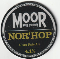 UNUSED GLASS KEG CLIP FRONT - MOOR BEER COMPANY - NOR'HOP ULTRA PALE ALE - Schilder