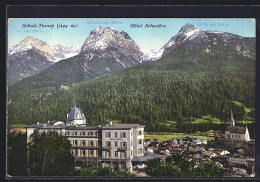 AK Schuls-Tarasp, Totalansicht Mit Hotel Belvedere Und Gipfelpanotama  - Tarasp