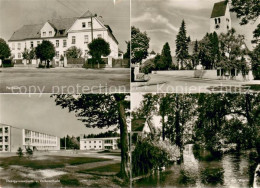 Graefelfing Rathaus Kirche Gymnasium Volksschule Partie An Der Wuerm - Gräfelfing