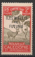 WALLIS ET FUTUNA - 1930 - Taxe TT N°YT. 22 - Cerf 2f Rouge - Neuf Luxe** / MNH - Postage Due