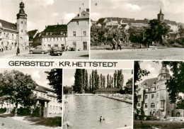Gerbstedt Marktplatz Teilansicht Krankenhaus Bad Klubhaus - Gerbstedt