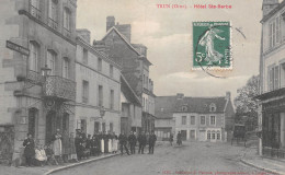 Delcampe - TRUN (Orne) - Hôtel Ste-Barbe - Voyagé 1908 (2 Scans) - Trun