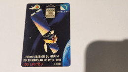 TOGO-(TG-OPT-0012-TOG-12)-Intelsat-(38)-(100units)(1/96)-(?)-(tirage-?)-used Card - Togo