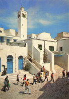 TUNISIE - Sidi Bou Said - Mosquée - Animé - Architecture - Société Carthage - Société - Marche - Carte Postale - Túnez