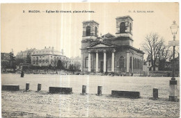 Delcampe - D 71.  MACON. LE VIEUX SAINT VINCENT PLACE D ARMES - Macon