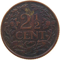 NETHERLANDS 2 1/2 CENTS 1913 #s167 0277 - 2.5 Cent
