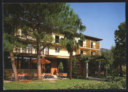 AK Caslano, Gartenansicht Vom Hotel Pergola - Caslano