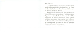 Centenaire Du 1er Timbre Monaco 1885-1985 Gravure Offerte Aux Abonnés Et Invitation - Autres & Non Classés