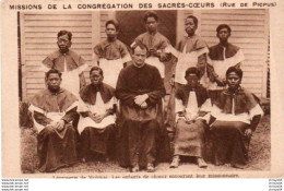 4V5Jm  Hawaii Molokai Léproserie Lèpre Lépreux Enfants De Choeur Et Le Missionnaire Cachet Verso Specimen (rare) - Molokai