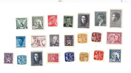Collection De 40 Timbres Neufs Avec Charnière - Lots & Serien
