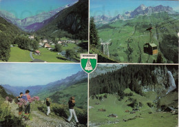 CARTOLINA  UNTERSCHACHEN M. 1000 URI SVIZZERA AN DER KLAUSENSTRASSE VIAGGIATA 1983   X9 - Unterschächen