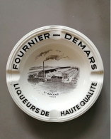 Cendrier En Céramique Fournier - Demars Liqueurs St Amand Cher 28mm D'épaisseur 155mm De Diamètre Villeroy & Boch - Glass