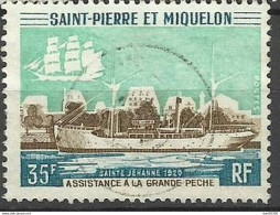 SAINT PIERRE ET MIQUELON SAINTE JEHANNE 1920 TIMBRE A 35 FRANCS - Gebruikt