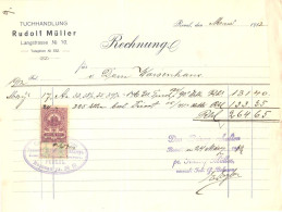 Russia:Document With 5 Kopeiks Revenue Stamp, Receipt, 1912 - Fiscaux