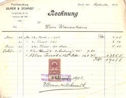Russia:Document With 5 Kopeiks Revenue Stamp, Receipt, 1913 - Fiscaux