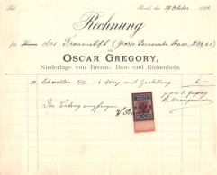 Russia:Document With 5 Kopeiks Revenue Stamp, Receipt, 1893 - Fiscaux