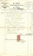 Russia:Estonia, A.Lau Tallinn, Reval, Document With 5 Kopeiks Revenue Stamp, Receipt, 1916 - Fiscaux