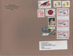 ESTADOS UNIDOS USA SELLOS CATLE ABEJA BEE PAJARO BIRD SELLOS CANADA - Lettres & Documents