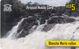 SURINAM - Blanche Marie Vallen, TeleSur Prepaid Card US$5, Expires After 32 Days, Used - Surinam