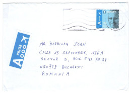 EUROPA, KING PHILIPPE I OVERPRINT STAMP ON COVER, 2022, BELGIUM - Briefe U. Dokumente