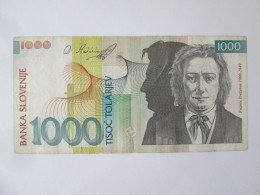 Slovenia/Slovenie 1000 Tolarjev 1993 Banknote Series:765633 See Pictures - Slovenia