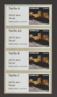 Spain Espagne España 2023 - ATM Exfilna 2023 Teruel Castillo Mora De Rubuelos Strip Mnh** - Machine Labels [ATM]