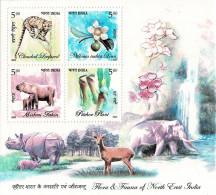INDIA 2005 Mi BL 31 FLORA & FAUNA OF NORTH EAST INDIA MINT MINIATURE SHEET ** - Blocks & Sheetlets