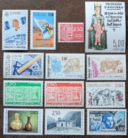 Delcampe - N° 400 à 412** Année Complète 1991 Europa, Mozart, Pétanque, Mouton 13 Valeurs Andorre Andorra - Volledige Jaargang