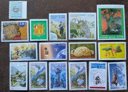 Delcampe - N° 575 à 590** Année Complète 2003 Europa, Tour De France Cycliste, Cornemuse 16 Valeurs Andorre Andorra - Volledige Jaargang