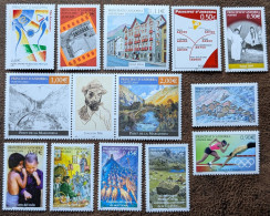 Delcampe - N° 591 à 603** Année Complète 2004 Europa, JO Athènes, J. Mir 13 Valeurs Andorre Andorra - Volledige Jaargang