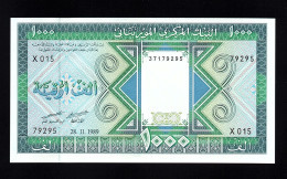MAURITANIA  P-7A  1000 Ouguiya  1989  -J014-  UNC NEUF SIN CIRCULAR - Mauritania