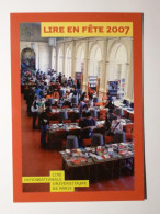 BIBLIOTHEQUE - CITE INTERNATIONALE UNIVERSITAIRE DE PARIS - Carte Publicitaire LIRE EN FETE 2007 - Libraries