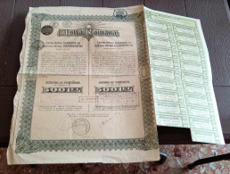 ROMANIA STOCK TITLE  Of 1910 " ASTRA ROMANA "  En  VALEUR  De  500  LEI .. - A - C