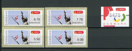 BT2-10  Danemark Timbres De Distributeurs 5 Vignettes - Machine Labels [ATM]