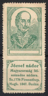 Archduke Joseph Of Austria / Palatine Nádor - Hungary 1898 1914 History Portraits Label Cinderella Vignette - Autres & Non Classés