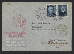 Norway 1953 Oslo Air Mail Cover To Denmark__(12853) - Briefe U. Dokumente