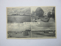 BRAKE , Schöne Karte Um 1942 , Altersspuren - Brake